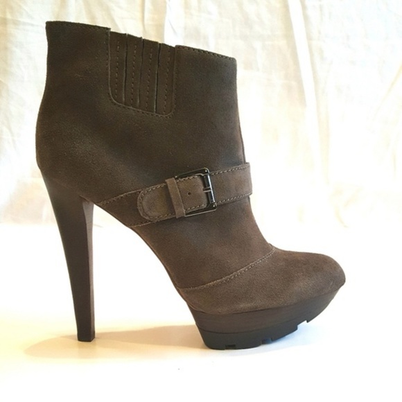 Enzo Angiolini Shoes - Enzo Angiolini Larusso Taupe Suede Boots